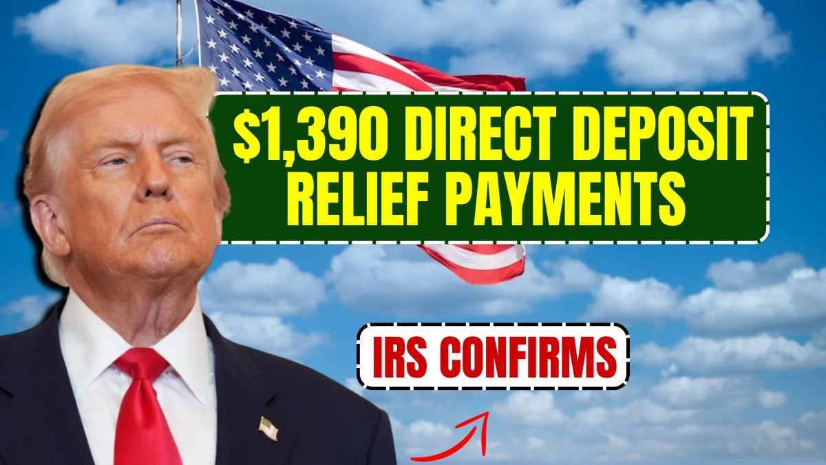 IRS Confirms $1,390 Direct Deposit Relief Payments – Check Eligibility Now